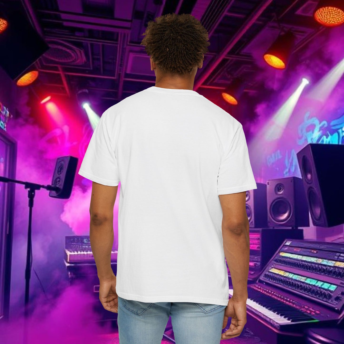 Vibrant Unisex Graphic Tee, Funky Smoke Art Shirt, Casual Streetwear, Gift for Music Lovers, Trendy Summer Top, Unique Festival Wear