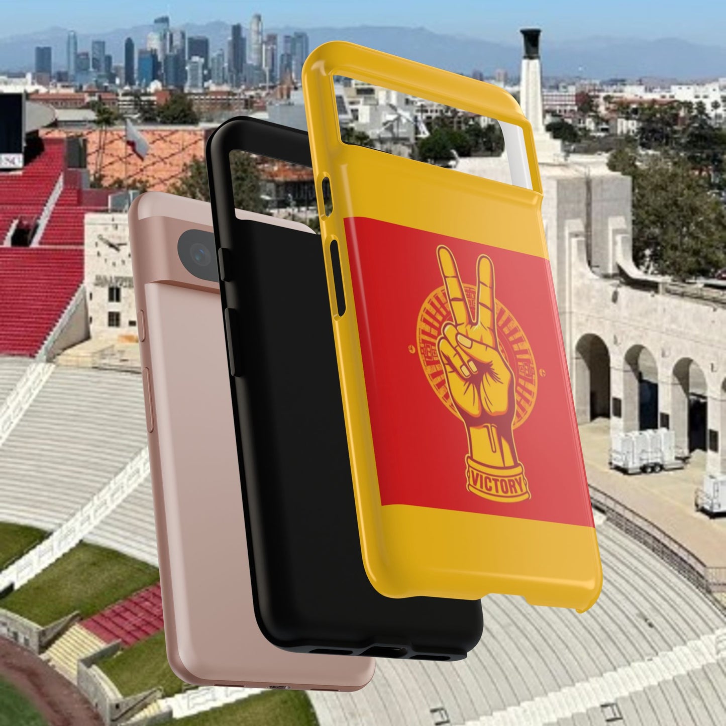 Victory Inspired Symbol Phone Case, Tough Phone Cover, Gift for Empowerment, Inspirational Tech Accessory, Unique Phone Protection