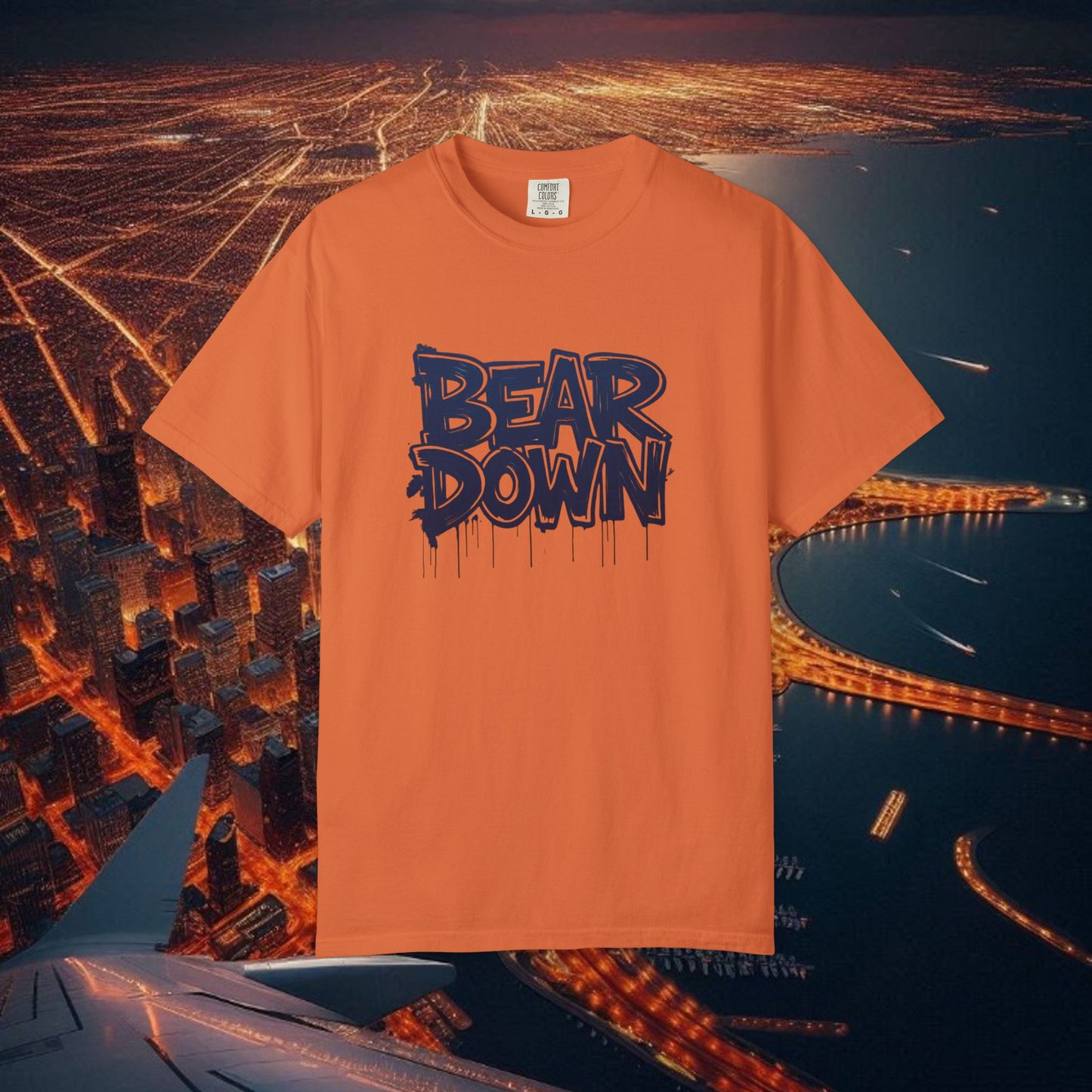 Vibrant Bear Down Unisex T-Shirt | Trendy Graphic Tee, Casual Wear, Gift for Sports Fans, Summer Style.