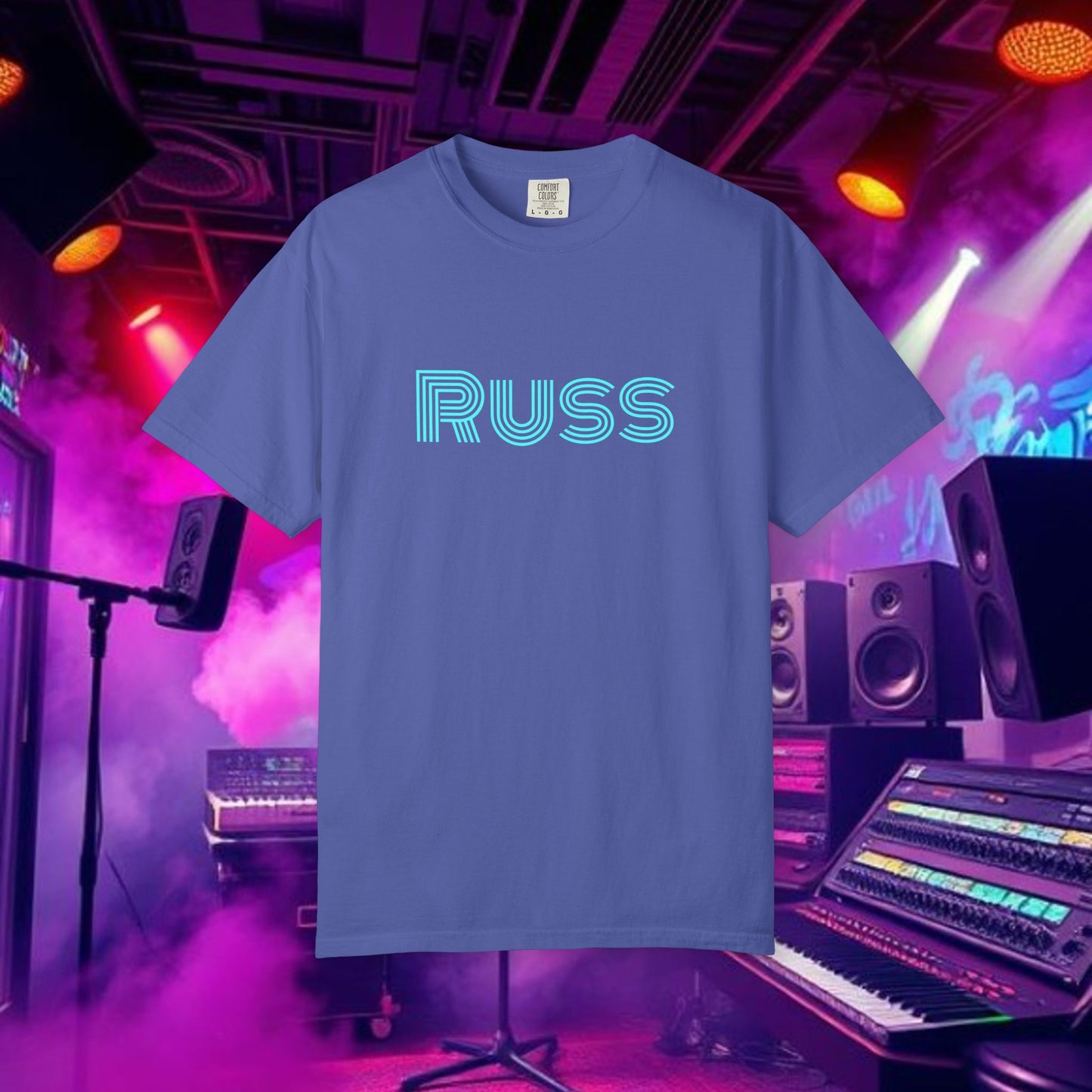 Russ Unisex T-Shirt with Retro Design, Hip-Hop Shirt, Casual Wear, Unique Style, Russ Apparel