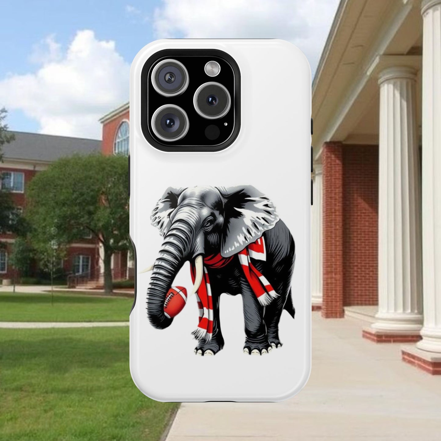 Vibrant Elephant Tough Cases - Unique Phone Case, Wildlife Lover Gift, Sports Team Accessory, Trendy Phone Cover, Fun Animal Design
