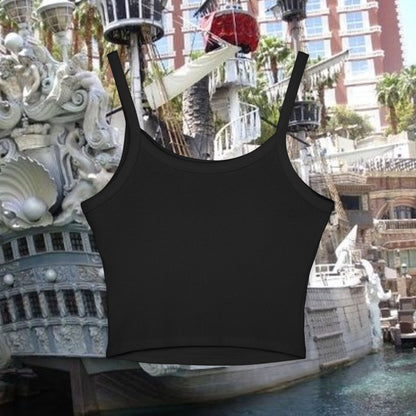 Black and Silver Women's Spaghetti Strap Tank Top, Always Bet on Black, Casual Summer Wear, Festival Clothing, Las Vegas Apparel