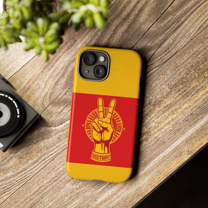 Victory Inspired Symbol Phone Case, Tough Phone Cover, Gift for Empowerment, Inspirational Tech Accessory, Unique Phone Protection