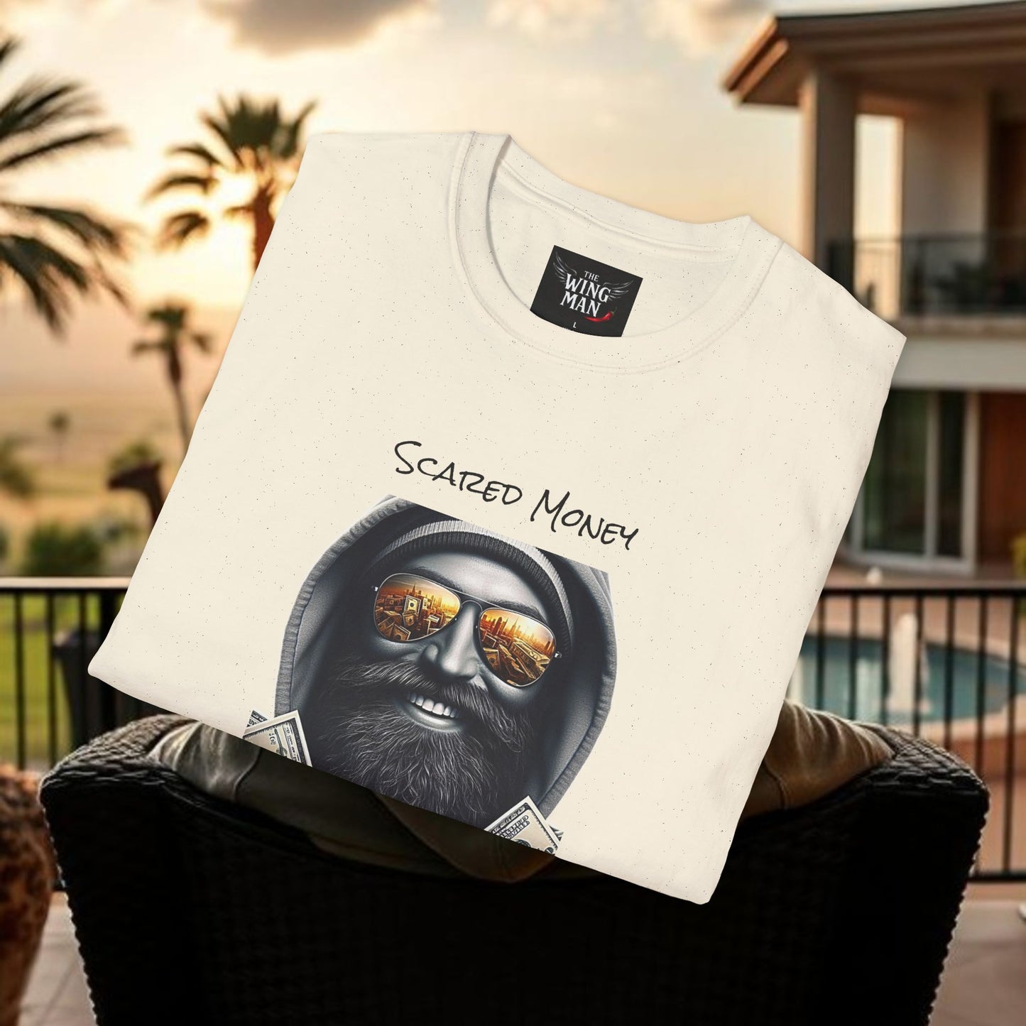 Scared Money Unisex Softstyle T-Shirt - Casual Wear, Streetwear, Gift for Him, Statement Tee, Urban Fashion