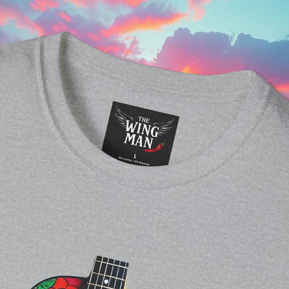 Colorful Acoustic Guitar T-Shirt, Music Lover's Tee, Festival Wear, Gift for Musicians, Vibrant Graphic Shirt