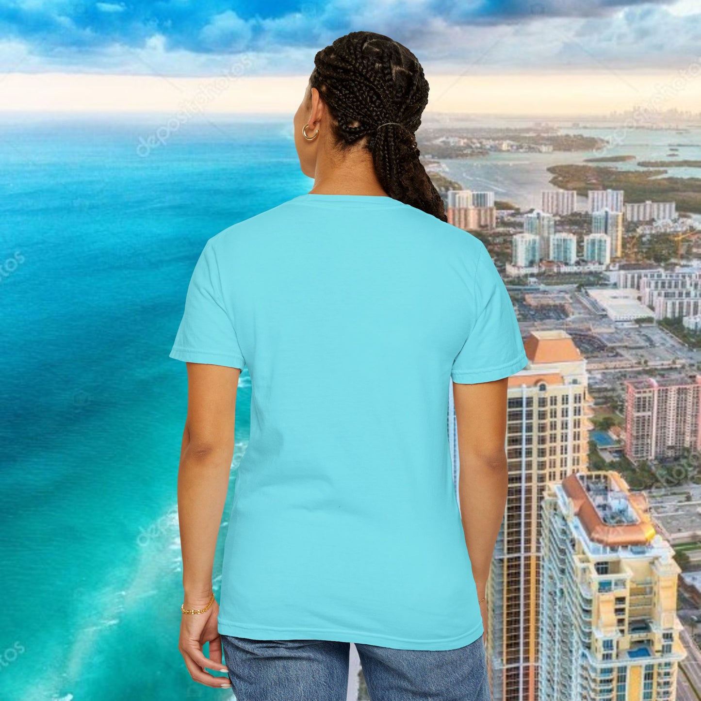 305 Ocean Drive T-Shirt — Miami Beach Garment-Dyed Tee