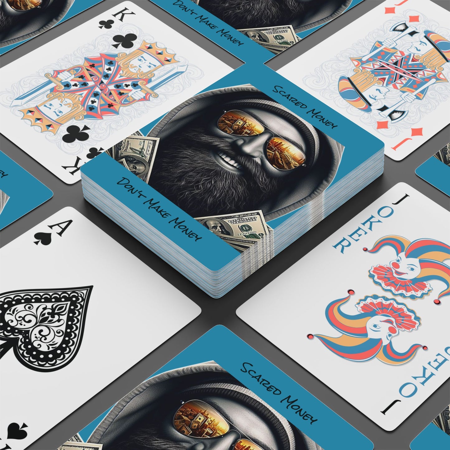 Custom Poker Playing Cards, Fun Game Night Accessory, Unique Gift for Gamers, Poker Night Essential, Casino Theme Decor