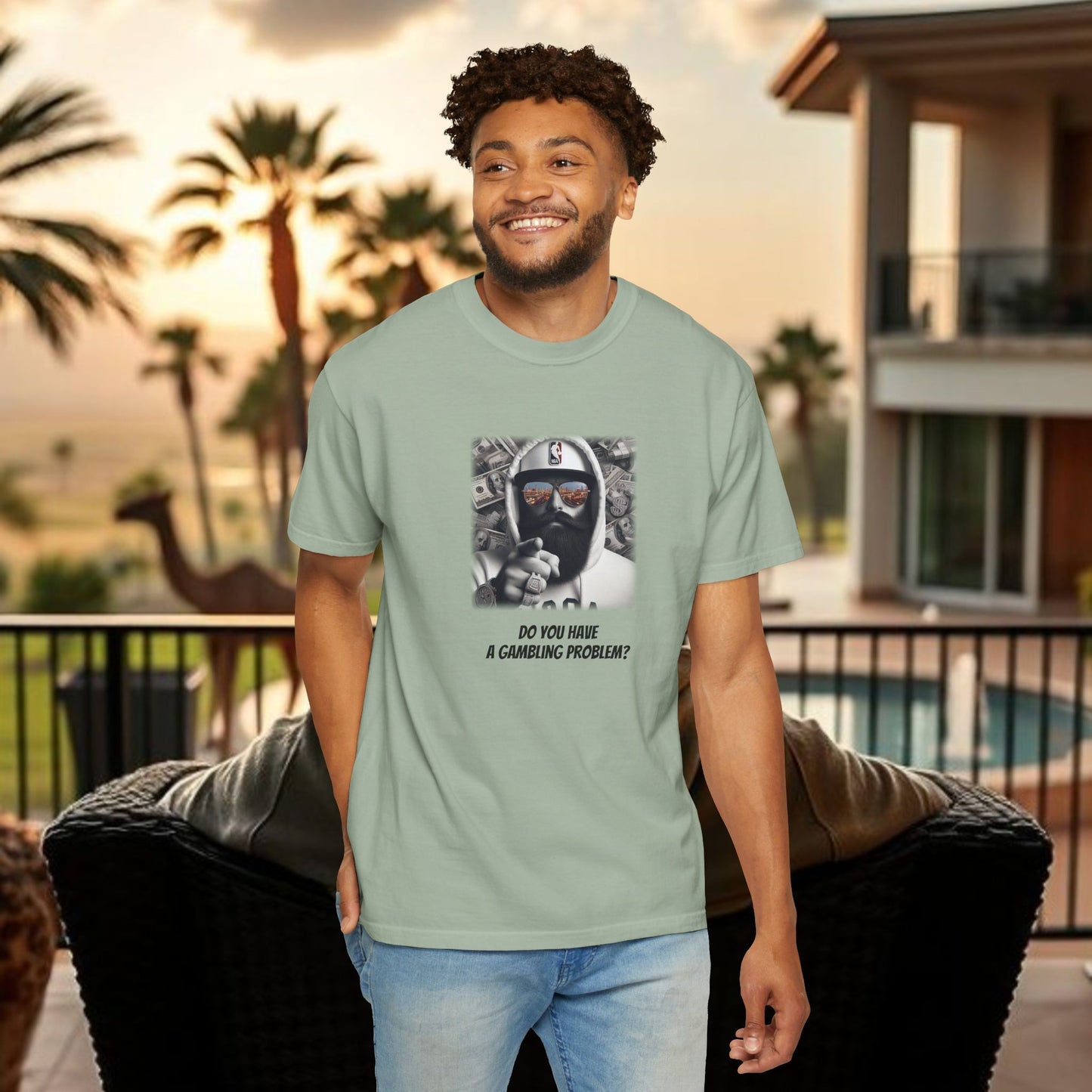 Wing Man "Gambling Problem" Unisex T-Shirt | Casual Wear, Funny Gift, Gambling Humor, Sports Betting Tee, Unique Statement Apparel