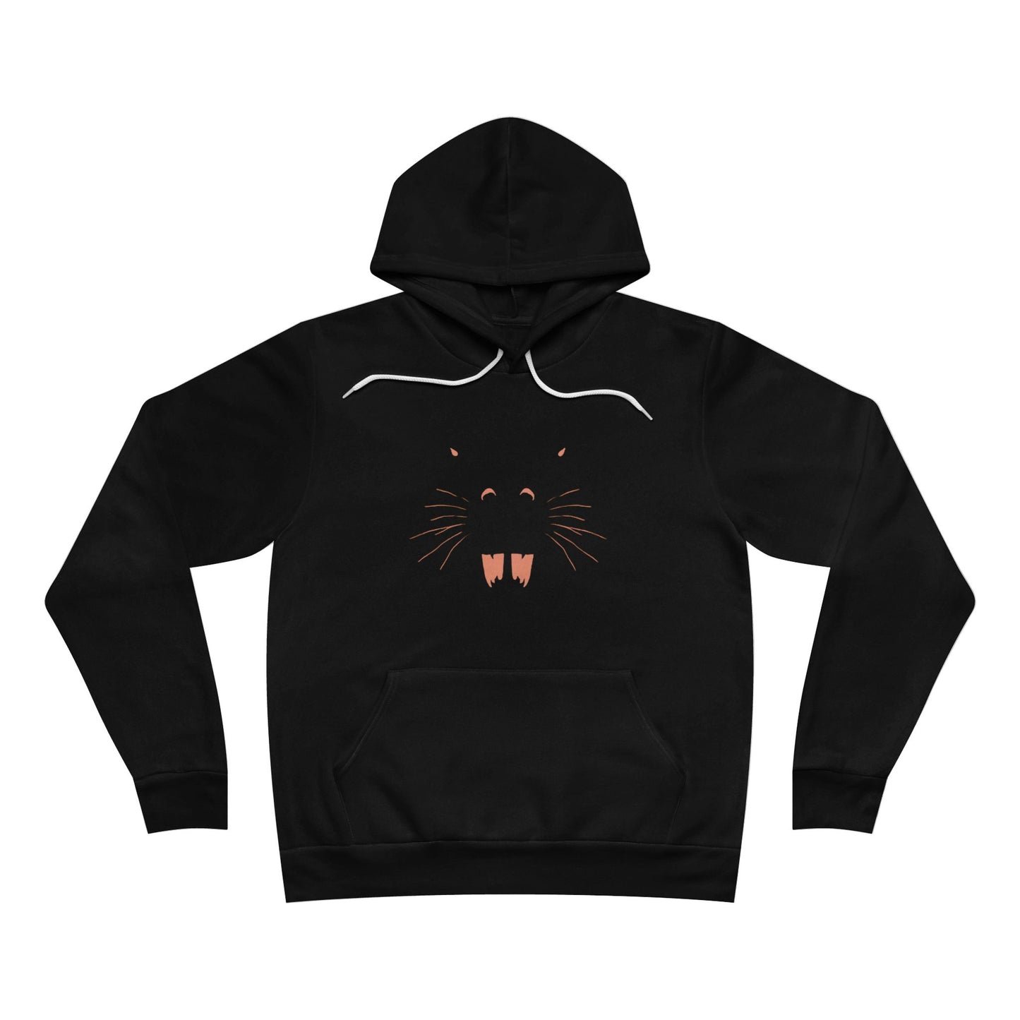 Silhouette Pullover Hoodie — Minimal Graphic Black Hoodie, Perfect for Gameday