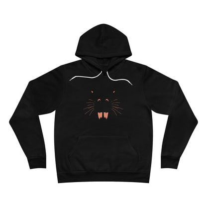 Silhouette Pullover Hoodie — Minimal Graphic Black Hoodie, Perfect for Gameday