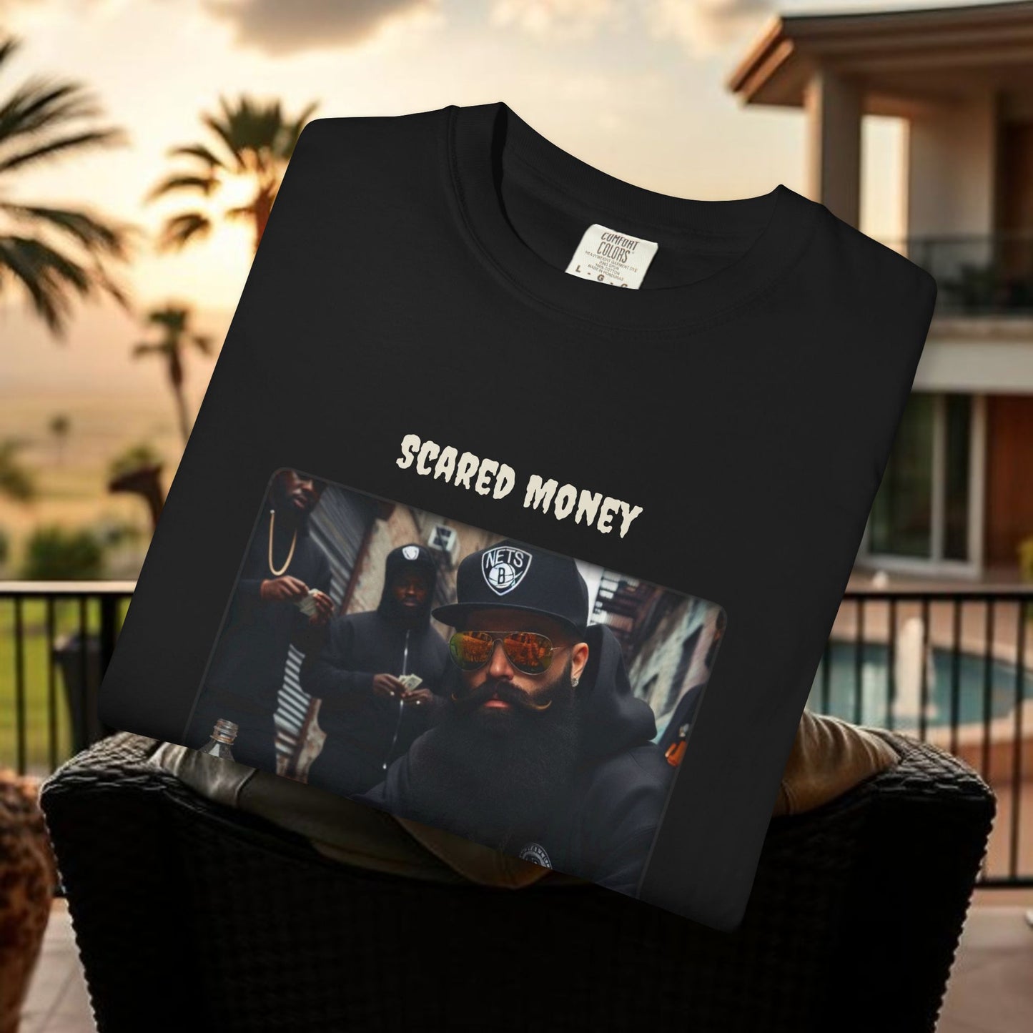 Scared Money Don't Make Money Unisex T-Shirt, Hip Hop Fashion Tee, Graphic Tee, Trendy Streetwear, Gift for Gamblers, Street Wear
