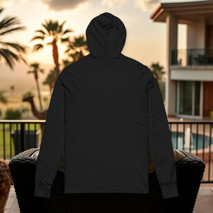 The Wing Man on X Hooded Long Sleeve Tee