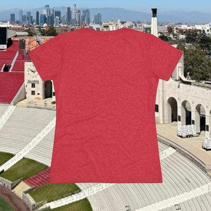 Victory Inspired Women's Triblend Tee - Soft Cotton, Eco-Friendly Shirt, Casual Style, Gift for Her, Festival Attire, Fan Gear