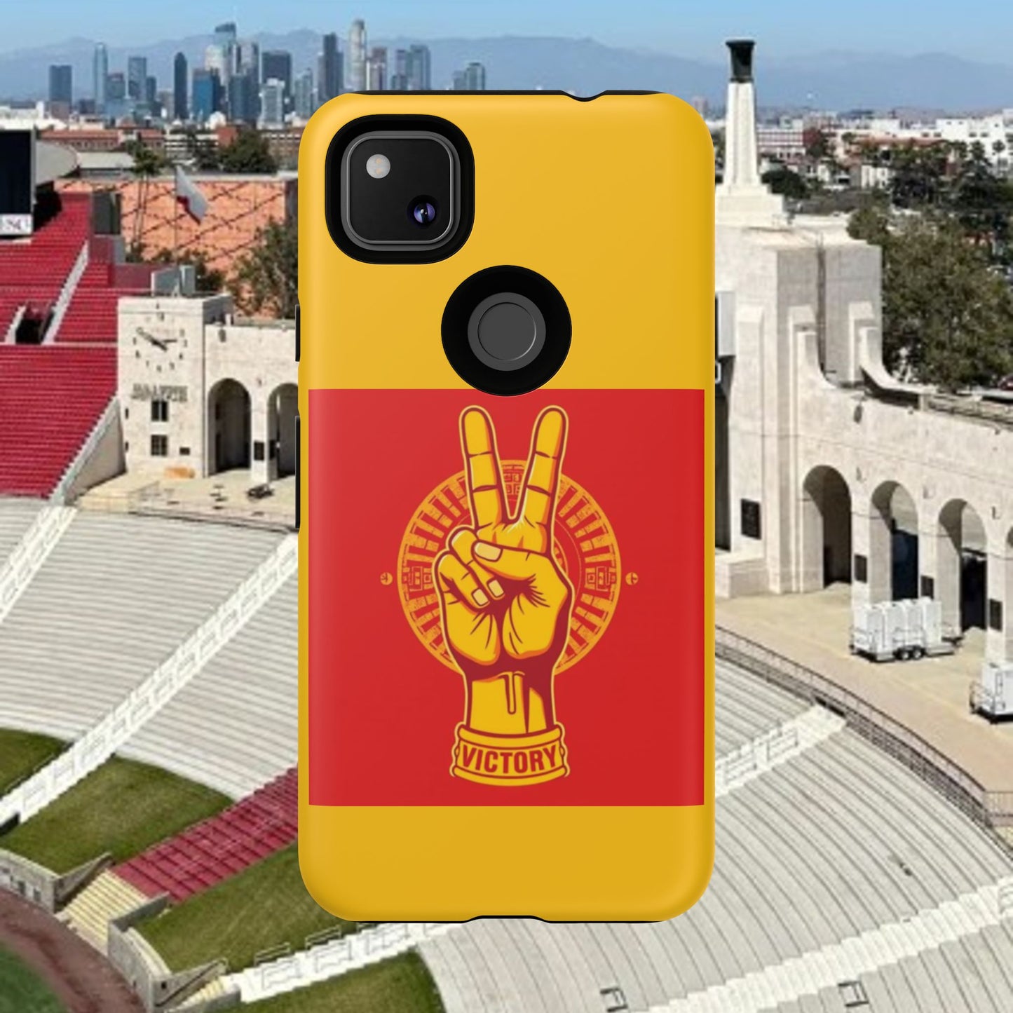 Victory Inspired Symbol Phone Case, Tough Phone Cover, Gift for Empowerment, Inspirational Tech Accessory, Unique Phone Protection