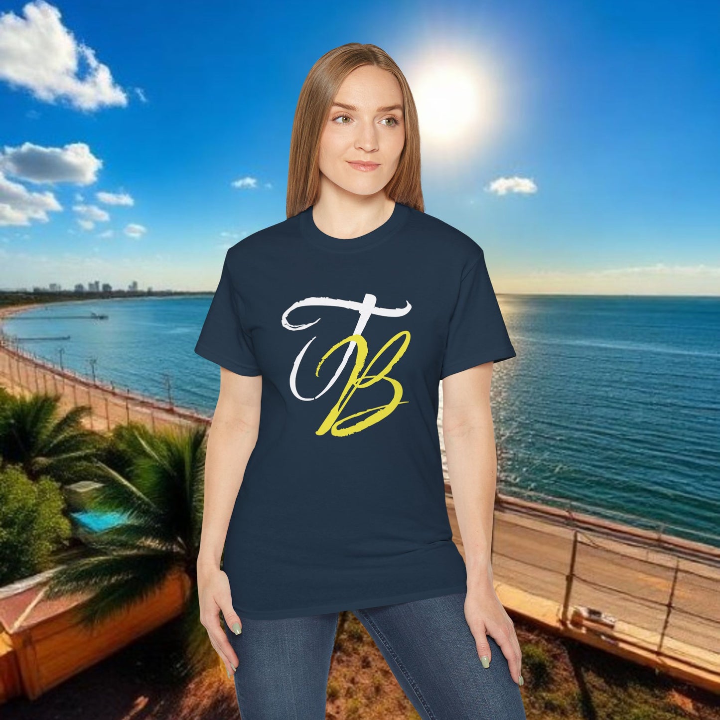 TB Monogram Tee — 813 Tampa Area Short-Sleeve T-Shirt