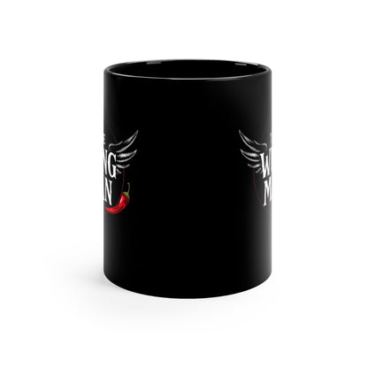 The Wing Man Black Coffee Mug — 11oz Funny Wingman Gift for Friends & Partners