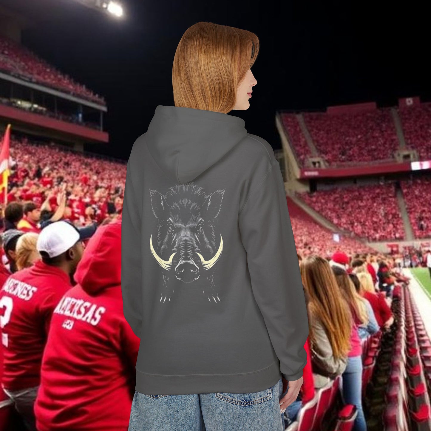 Boar Graphic Hoodie — Rugged Wild Boar Illustration with '479' Chest Print