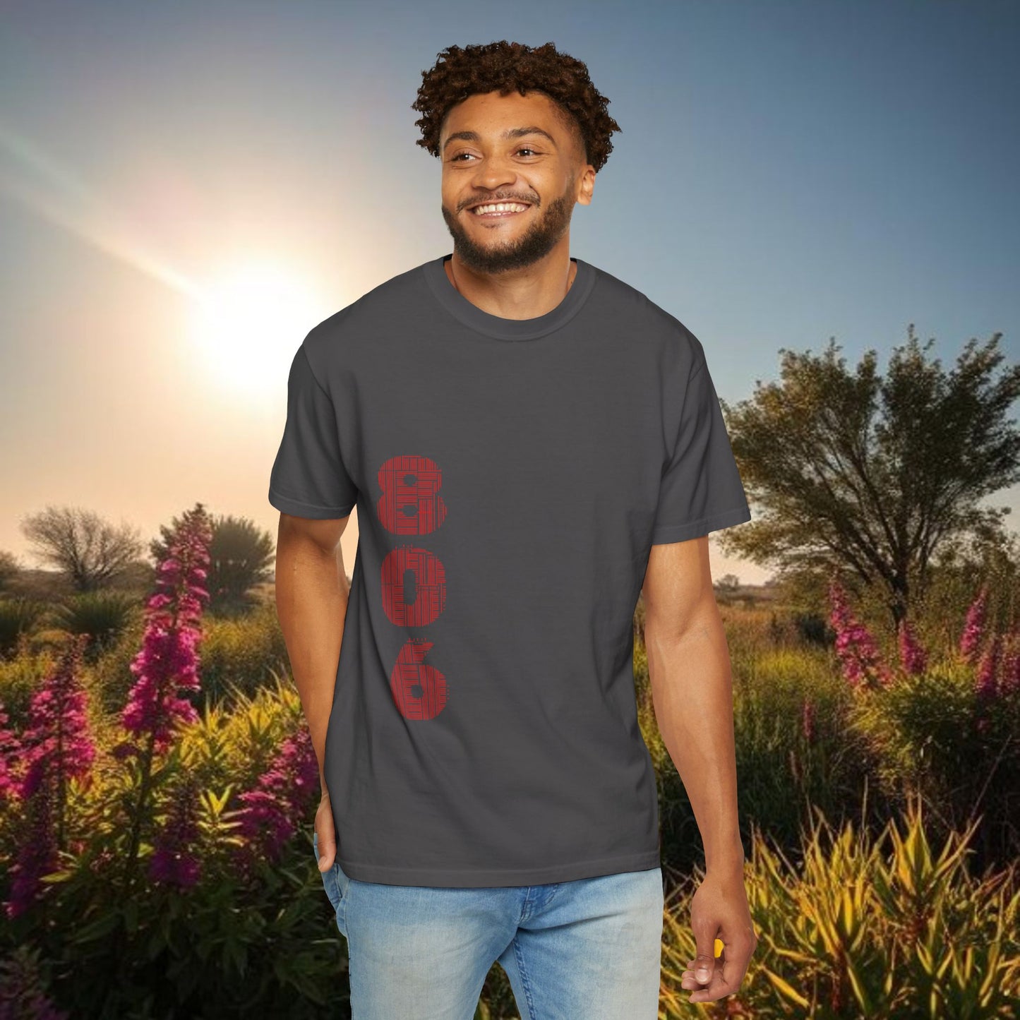 Cowboy T-Shirt — 806 Area Code Shirt with cool Cowboy Design, Gameday Tee