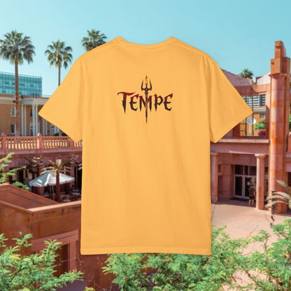 Tempe Trident Tee — 480 Vertical Number Front, Tempe Graphic Back