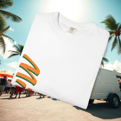 Miami Vibe Unisex Garment-Dyed T-shirt, Casual Wear, Summer Fashion, Nature Lovers, Beach Party, Gift Idea