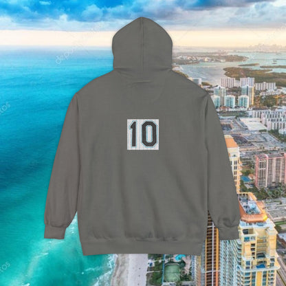 Teal Retro Garment-Dyed Hoodie with 10 Design, Stylish Hoodie, Casual Wear, Unique Gift, Trendy Apparel