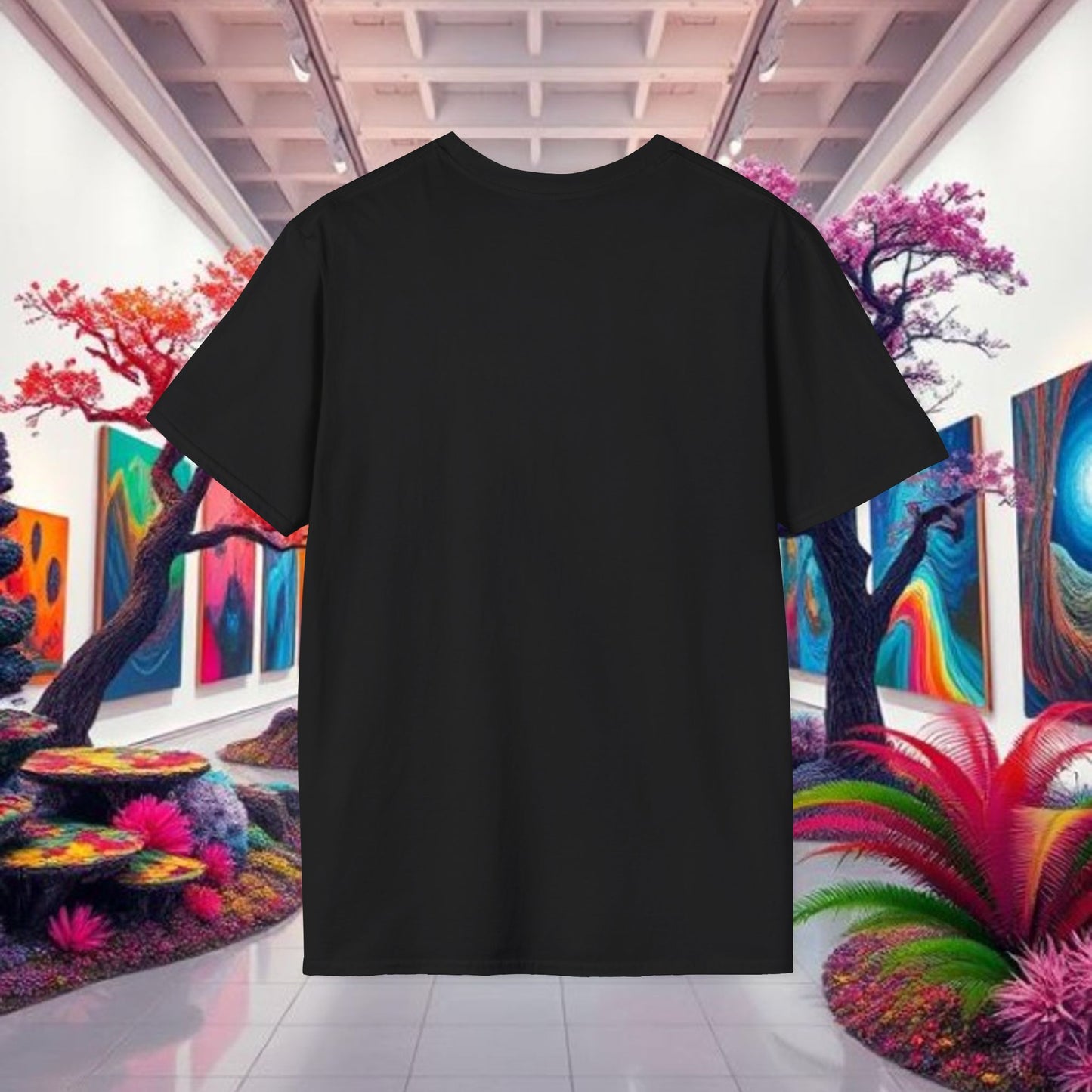 Color Splash Unisex Softstyle T-Shirt | Artistic Tee, Casual Wear, Gift for Art Lovers, Summer Fashion, Graphic Shirt
