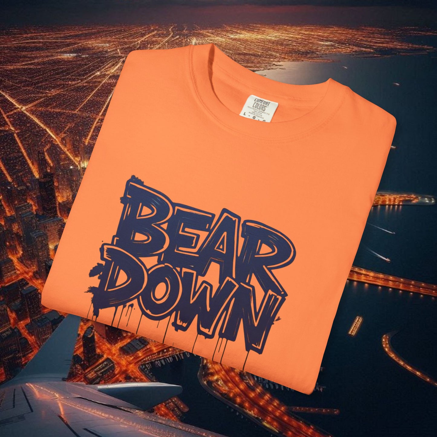 Vibrant Bear Down Unisex T-Shirt | Trendy Graphic Tee, Casual Wear, Gift for Sports Fans, Summer Style.