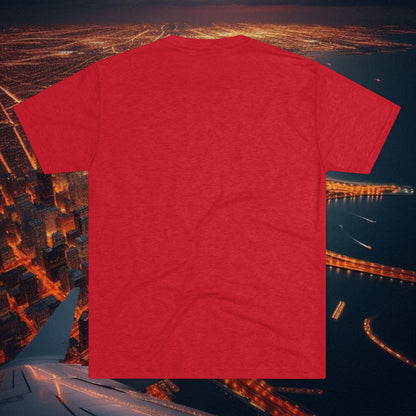 Chicago Script Tee – Handwritten City Shirt, Tr-Blend, Super Soft T-Shirt, Perfect for Gameday