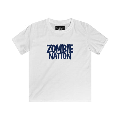 Kids Zombie Nation Tee, Cool T-Shirt for Boys and Girls, Fun Summer Wear, Kid's Shirt, Gameday Shirt