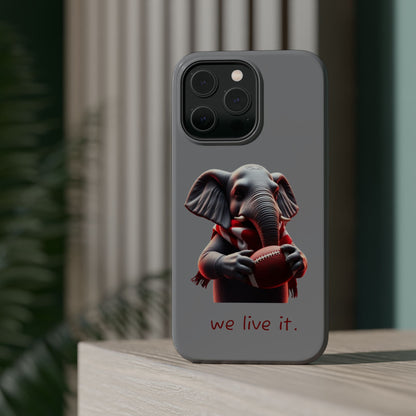 Elephant Football Case - Impact-Resistant Phone Cover, Unique Gift for Sports Lovers, Animal Case for Kids, Fun Accessories, Durable