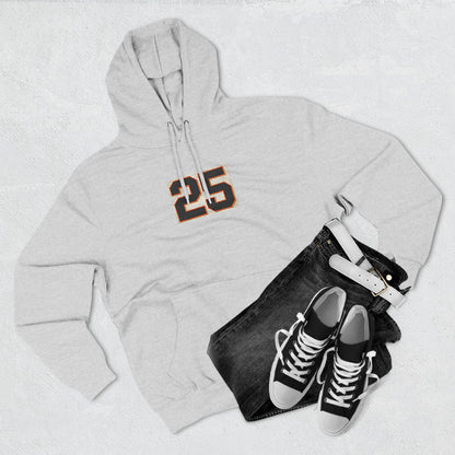 Giants Fans Fleece Hoodie with Number 25 Design - Perfect for Sports Fans, Everyday Wear, Gym, Giants Games