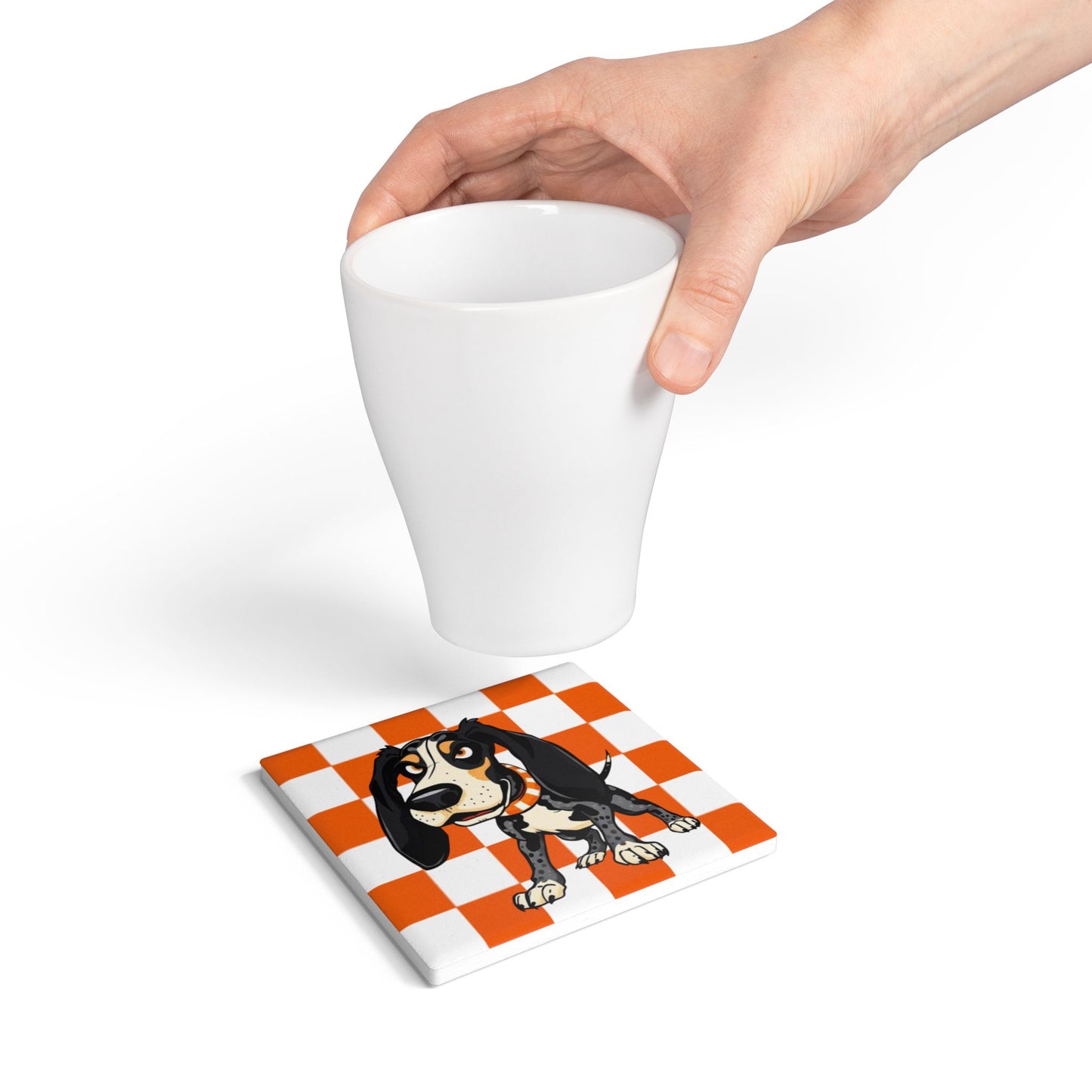 Ceramic Coaster Set | Cute Home Decor Gift for Sports Fans, Mancave Accessories