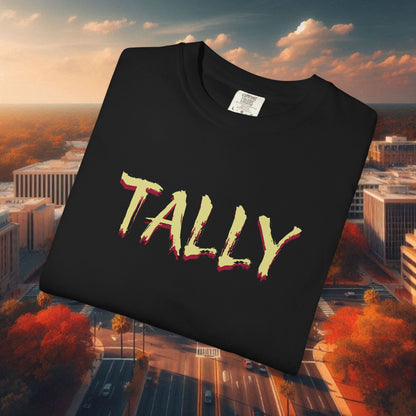 T-Shirt with 'TALLY' Print, Perfect for Game Day, Festival Wear, Casual Outings, and Sporting Events
