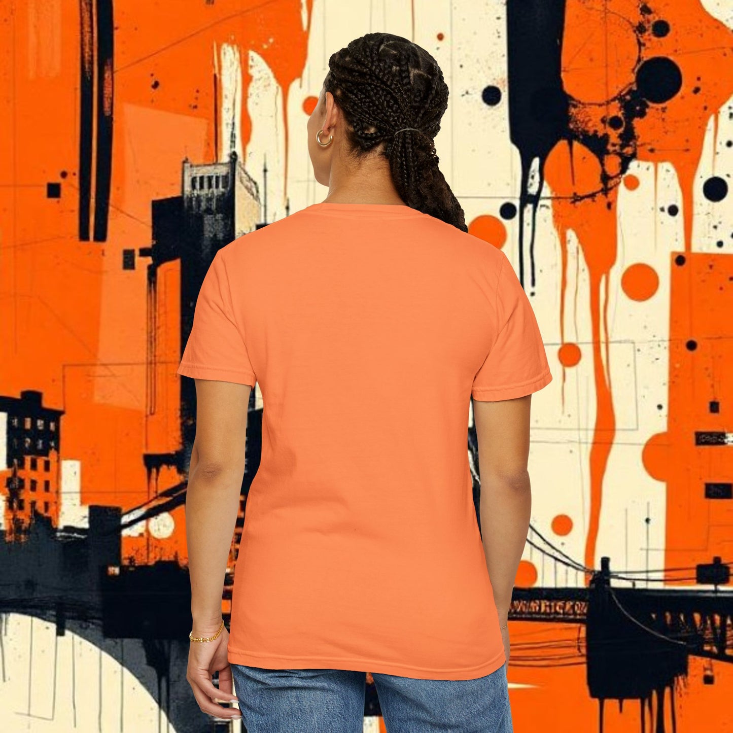 Bye Bye Baby Unisex Garment-Dyed T-Shirt, Fun Graphic Tee, Giants Fan Apparel, Casual Wear, Cute Statement Shirt, Summer Fashion