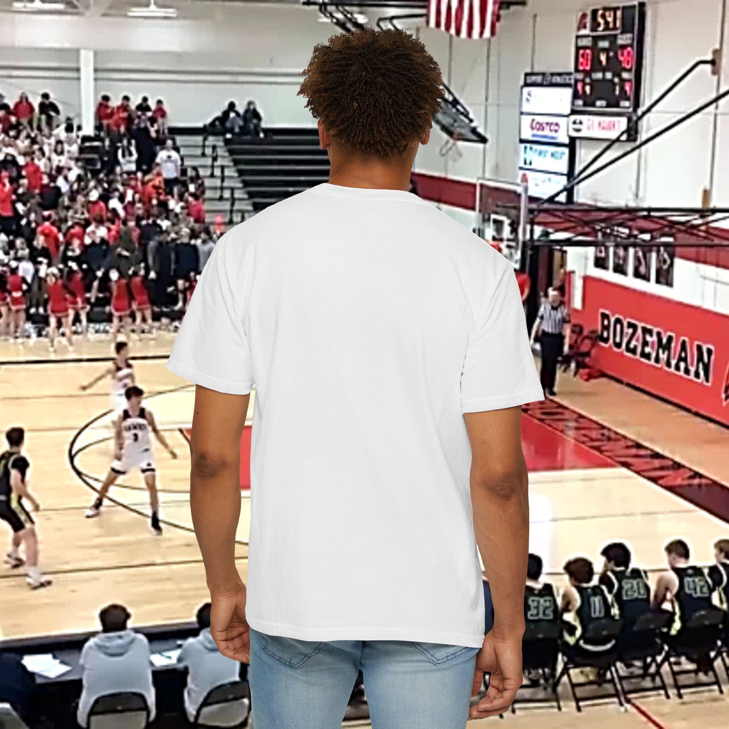 Bozeman Spirit Unisex Garment-Dyed T-Shirt, Athletic Wear, Fan Tee, Casual Style, Game Day Shirt, School Pride Apparel