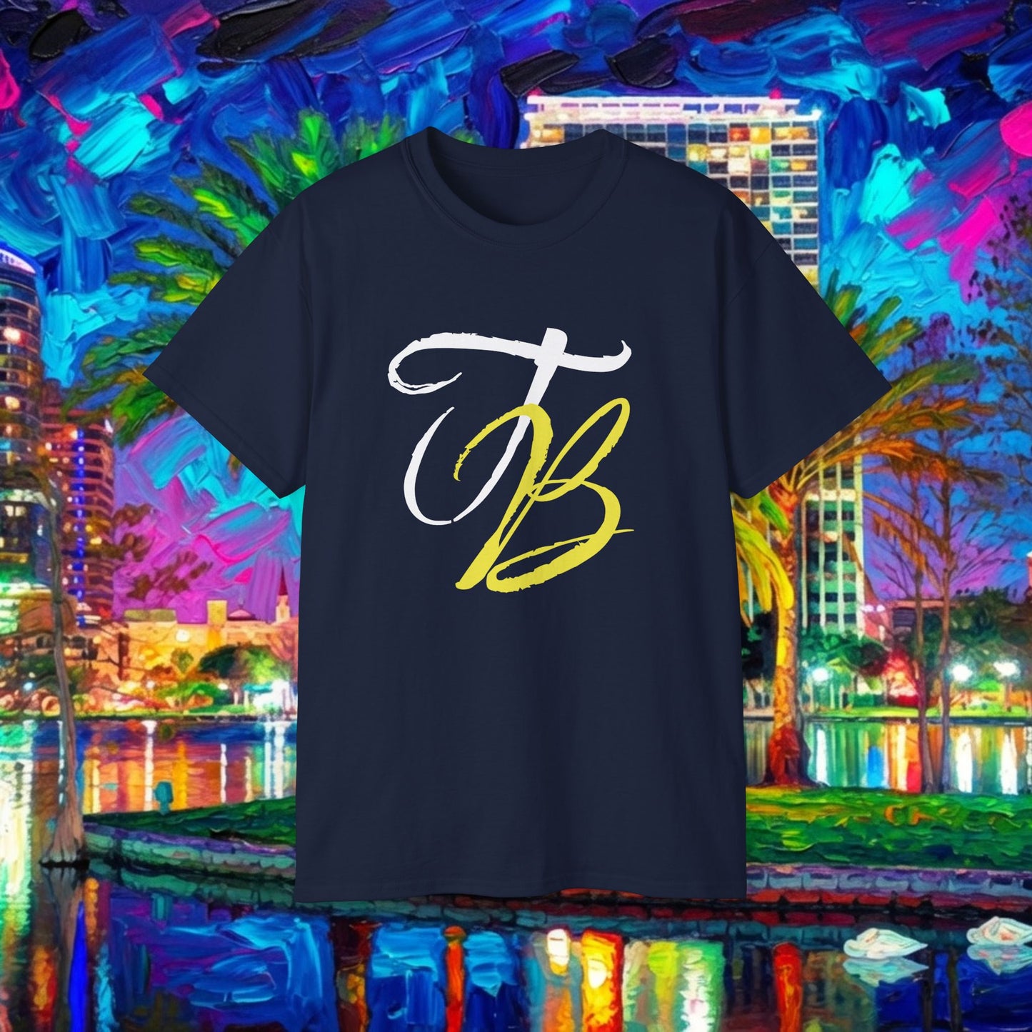 TB Monogram Tee — 813 Tampa Area Short-Sleeve T-Shirt