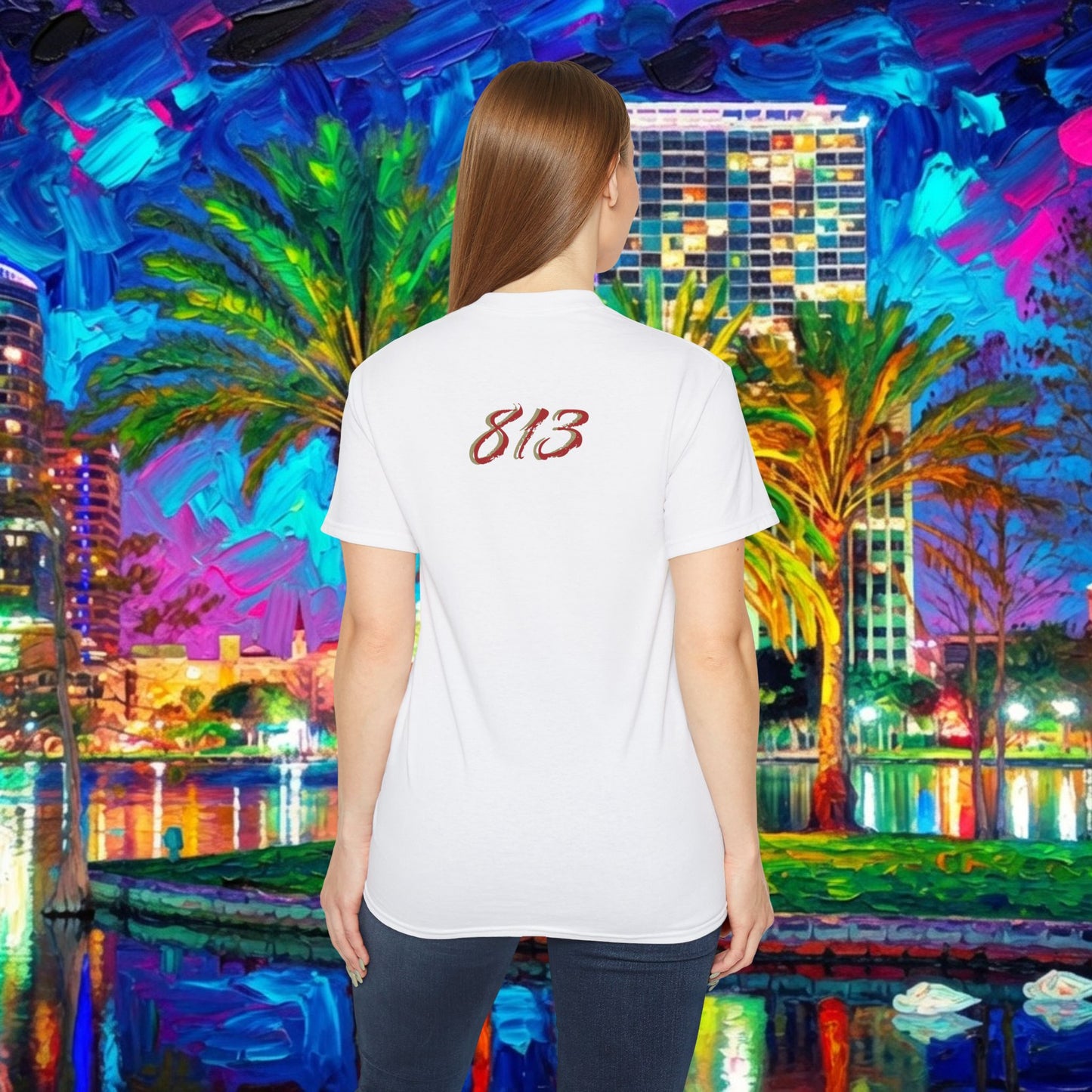 TB Monogram Tee — 813 Tampa Area Short-Sleeve T-Shirt
