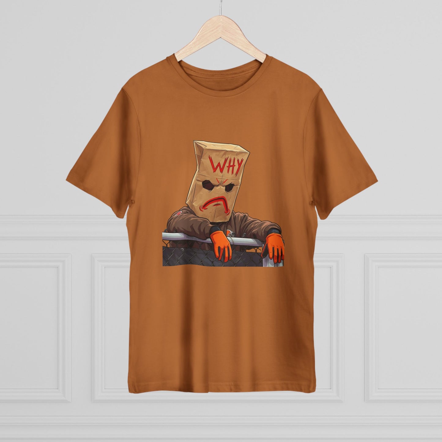 Why Bag Head T-Shirt — Funny Sad Paper Bag Face Tee