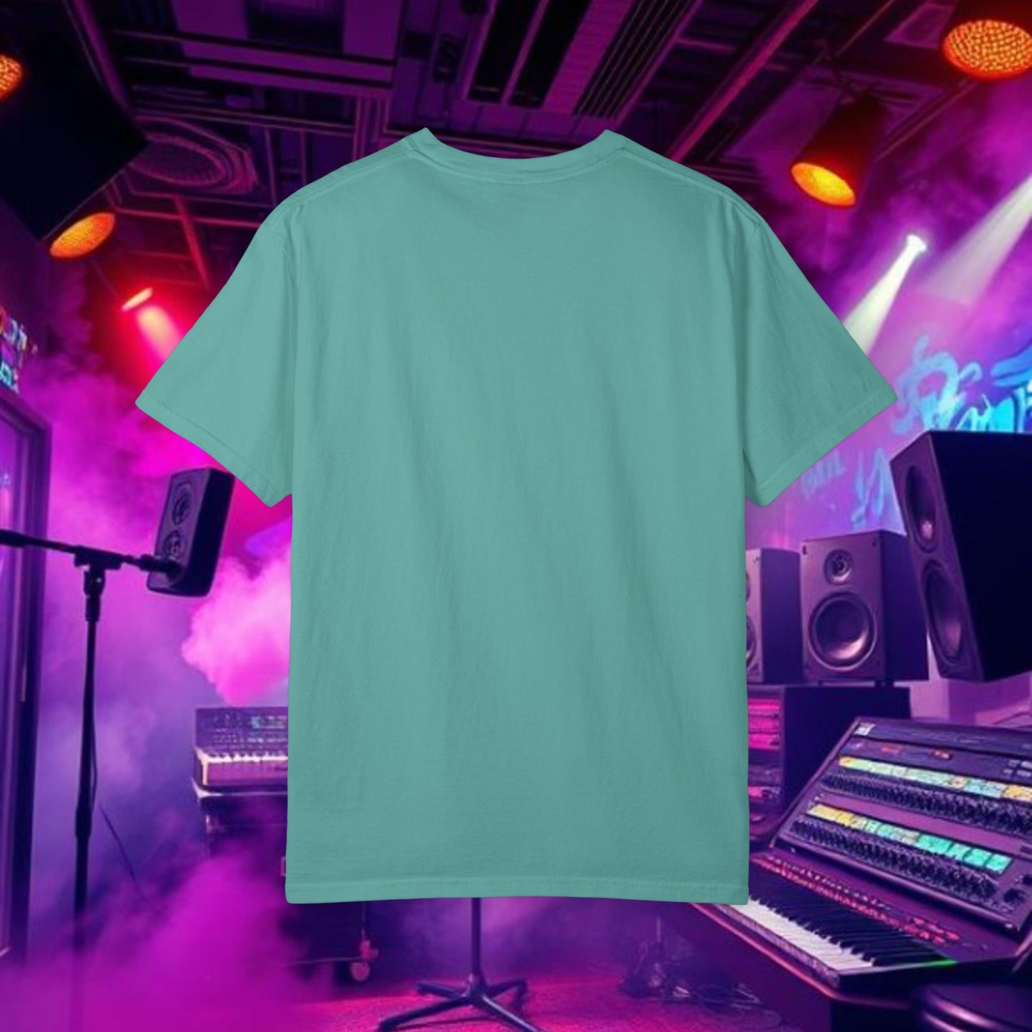 Vibrant Unisex Graphic Tee, Funky Smoke Art Shirt, Casual Streetwear, Gift for Music Lovers, Trendy Summer Top, Unique Festival Wear