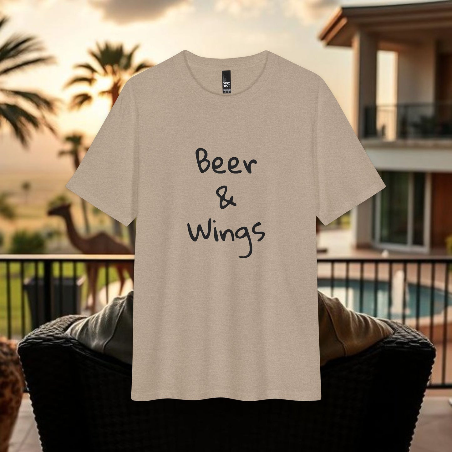 Beer & Wings T-Shirt by The Wing Man