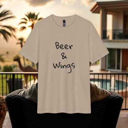 Beer & Wings T-Shirt by The Wing Man