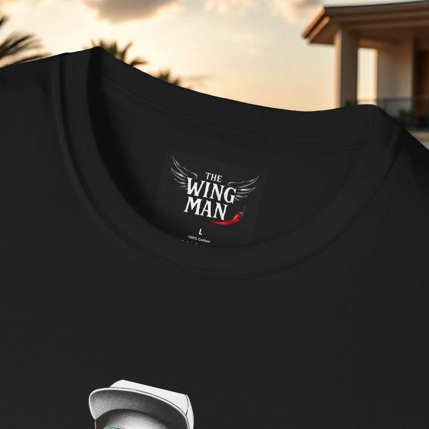 Wing Man Vibes Unisex T-Shirt, Angel Wings Tee, Gift for Him, Graphic Tee, Casual Shirt, Mens Top