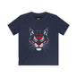 Kids Wildcat Face T‑Shirt — Fierce Red & White Graphic Tee for Boys & Girls, Perfect for Games