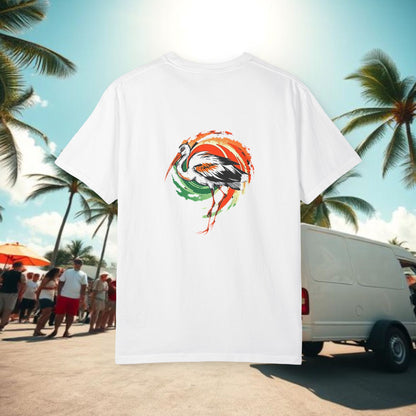Miami Vibe Unisex Garment-Dyed T-shirt, Casual Wear, Summer Fashion, Nature Lovers, Beach Party, Gift Idea